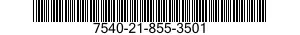 7540-21-855-3501 FORM,PRINTED 7540218553501 218553501