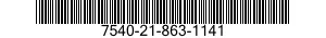 7540-21-863-1141  7540218631141 218631141