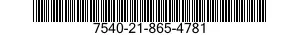 7540-21-865-4781  7540218654781 218654781