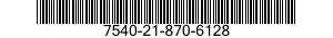 7540-21-870-6128 FORM,PRINTED 7540218706128 218706128