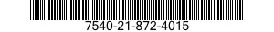 7540-21-872-4015 FORM,PRINTED 7540218724015 218724015