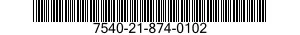 7540-21-874-0102 FORM,PRINTED 7540218740102 218740102