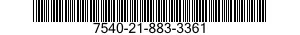 7540-21-883-3361 FORM,PRINTED 7540218833361 218833361