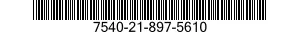 7540-21-897-5610 FORM,PRINTED 7540218975610 218975610