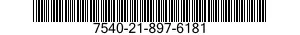 7540-21-897-6181 FORM,PRINTED 7540218976181 218976181
