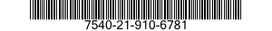 7540-21-910-6781  7540219106781 219106781