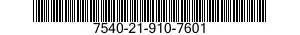 7540-21-910-7601 FORM,PRINTED 7540219107601 219107601