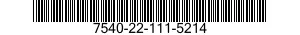 7540-22-111-5214  7540221115214 221115214
