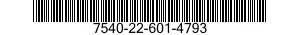7540-22-601-4793 FORM,PRINTED 7540226014793 226014793