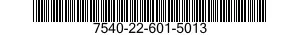7540-22-601-5013 FORM,PRINTED 7540226015013 226015013