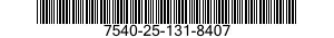 7540-25-131-8407 JOURNAL SIKKERHETSG 7540251318407 251318407