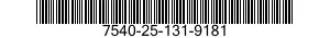 7540-25-131-9181  7540251319181 251319181