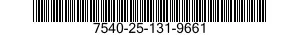 7540-25-131-9661  7540251319661 251319661