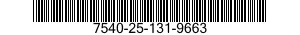 7540-25-131-9663  7540251319663 251319663