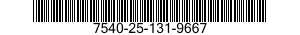 7540-25-131-9667  7540251319667 251319667