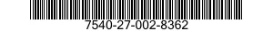 7540-27-002-8362 FORM,PRINTED 7540270028362 270028362