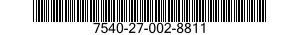 7540-27-002-8811 FORM,PRINTED 7540270028811 270028811