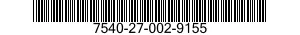 7540-27-002-9155 FORM,PRINTED 7540270029155 270029155