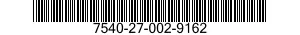 7540-27-002-9162 FORM,PRINTED 7540270029162 270029162