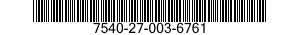 7540-27-003-6761 FORM,PRINTED 7540270036761 270036761