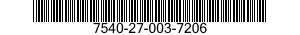 7540-27-003-7206 FORM,PRINTED 7540270037206 270037206