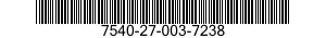 7540-27-003-7238 FORM,PRINTED 7540270037238 270037238