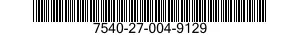 7540-27-004-9129 FORM,PRINTED 7540270049129 270049129