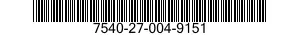 7540-27-004-9151 FORM,PRINTED 7540270049151 270049151