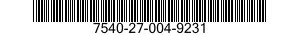 7540-27-004-9231 FORM,PRINTED 7540270049231 270049231