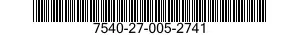 7540-27-005-2741 FORM,PRINTED 7540270052741 270052741