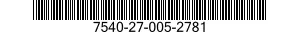 7540-27-005-2781 FORM,PRINTED 7540270052781 270052781