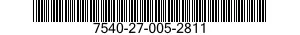 7540-27-005-2811 FORM,PRINTED 7540270052811 270052811