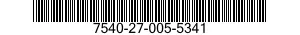 7540-27-005-5341 FORM,PRINTED 7540270055341 270055341