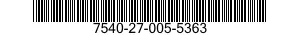 7540-27-005-5363 FORM,PRINTED 7540270055363 270055363