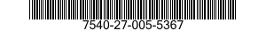 7540-27-005-5367 FORM,PRINTED 7540270055367 270055367