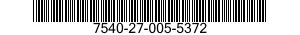 7540-27-005-5372 FORM,PRINTED 7540270055372 270055372
