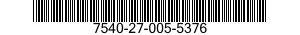 7540-27-005-5376 FORM,PRINTED 7540270055376 270055376