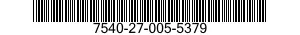 7540-27-005-5379 FORM,PRINTED 7540270055379 270055379