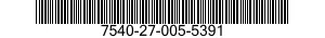 7540-27-005-5391 FORM,PRINTED 7540270055391 270055391