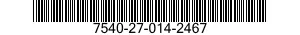 7540-27-014-2467 FORM,PRINTED 7540270142467 270142467