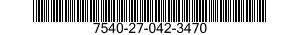7540-27-042-3470 FORM,PRINTED 7540270423470 270423470