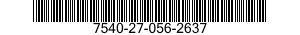 7540-27-056-2637 FORM,PRINTED 7540270562637 270562637