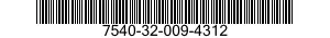 7540-32-009-4312 FORM,PRINTED 7540320094312 320094312
