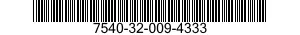 7540-32-009-4333 FORM,PRINTED 7540320094333 320094333