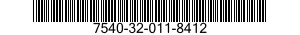 7540-32-011-8412 FORM,PRINTED 7540320118412 320118412