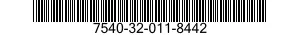 7540-32-011-8442 FORM,PRINTED 7540320118442 320118442