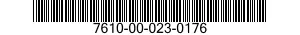7610-00-023-0176  7610000230176 000230176