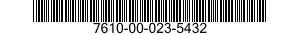 7610-00-023-5432  7610000235432 000235432