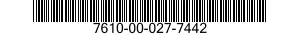 7610-00-027-7442  7610000277442 000277442