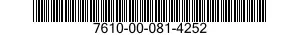 7610-00-081-4252  7610000814252 000814252